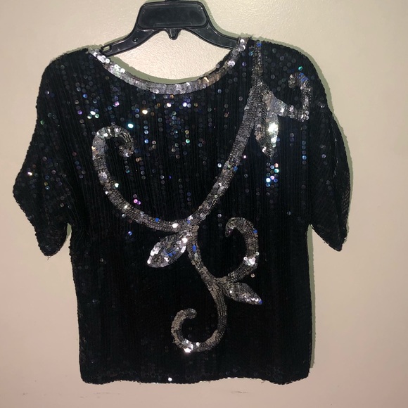 Vintage Tops - 🌟VINTAGE Jean for Joesph Le Bon Sequin Top